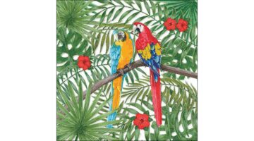 AMB.13318330 Parrots papírszalvéta 33x33cm