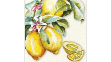 AMB.13318335 Sunny lemon papírszalvéta 33x33cm