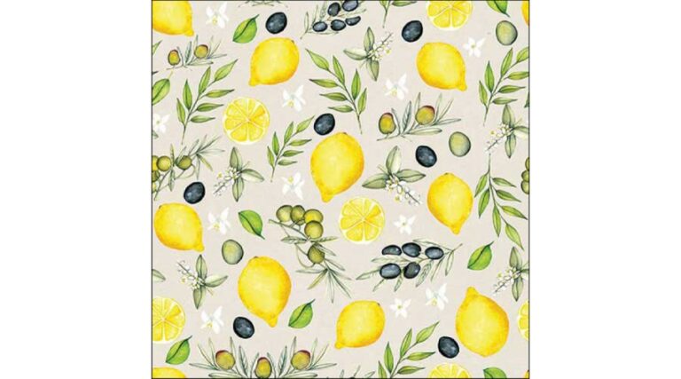 AMB.13318450 Olives and lemon papírszalvéta 33x33cm