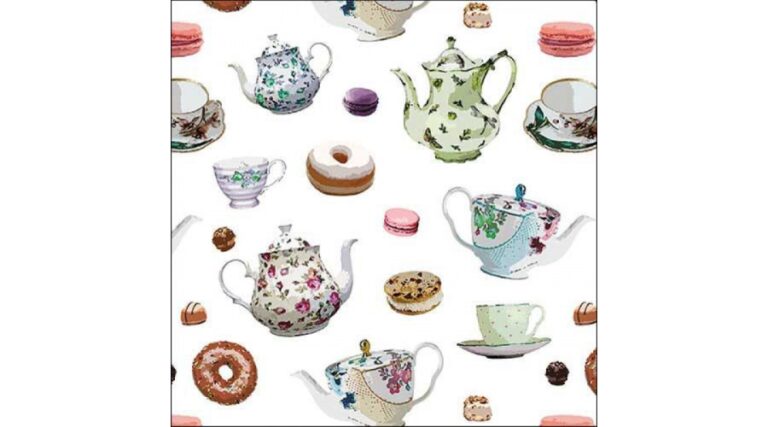 AMB.13318610 Classic tea pots papírszalvéta 33x33cm