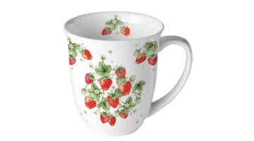 AMB.18418395 Bunch of strawberries porcelánbögre 0