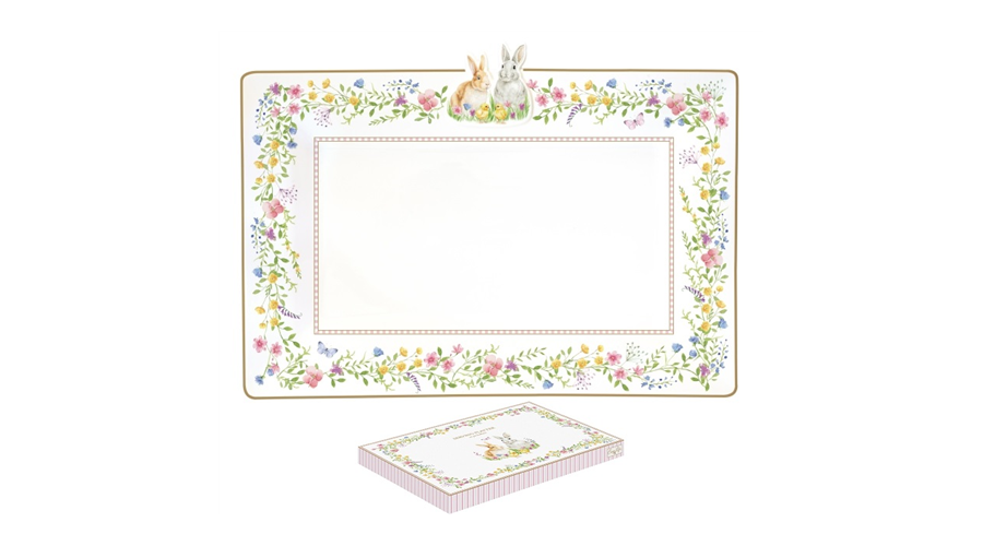 R2S.2097EAST Porcelán kínálótálca 36x24cm