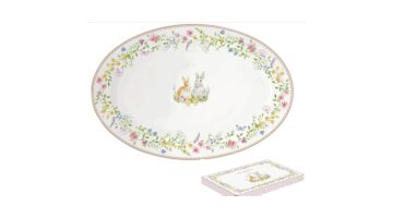 R2S.1316EAST Porcelán ováltálca 35x23