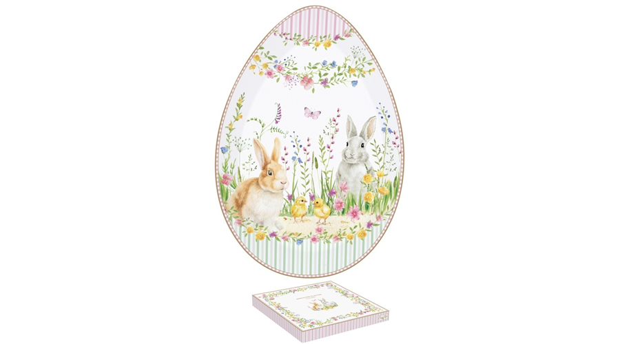 R2S.2096EAST Porcelán kínálótálca 30x21cm