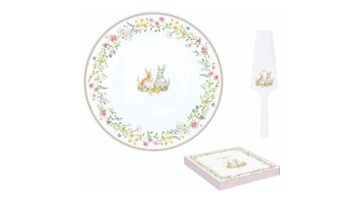 R2S.1112EAST Porcelán tortatál lapáttal