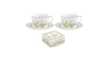 R2S.922EAST Porcelán teáscsésze+alj 240ml