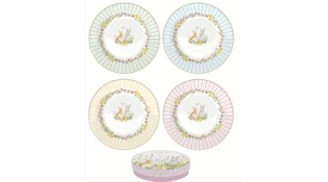 R2S.924EAST Porcelán desszerttányérszett 4db-os