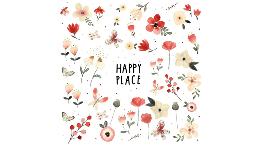 PPD.C133002577 Happy Place papírszalvéta 33x33cm