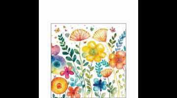 AMB.12518430 Vibrant spring white papírszalvéta 25x25cm
