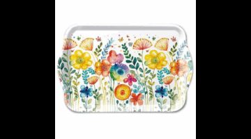 AMB.13718430 Vibrant spring white műanyag kistálca 13x21cm