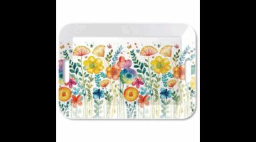 AMB.13918430 Vibrant spring white műanyag nagytálca 33x47cm