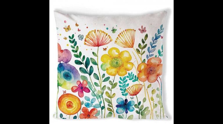 AMB.16218430 Vibrant spring white párnahuzat 40x40cm