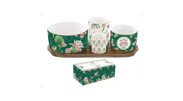 R2S.2073BOCH Porcelán kínálótálka szett 4db-os(dia:12/8/6