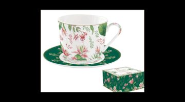 R2S.1182BOCH Porcelán reggelizőcsésze+alj 370ml dobozban