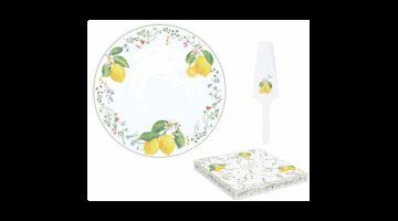 R2S.1112FCIT Porcelán tortatál lapáttal