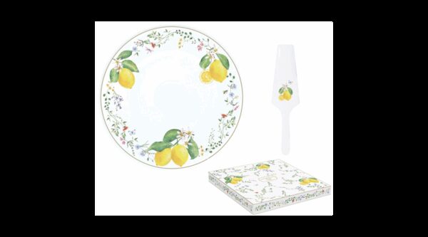 R2S.1112FCIT Porcelán tortatál lapáttal