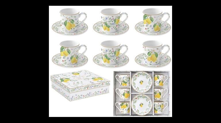 R2S.126FCIT Porcelán eszpresszócsésze+alj 6 személyes