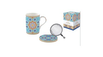 R2S.105MARR Porcelán szűrősbögre tetővel
