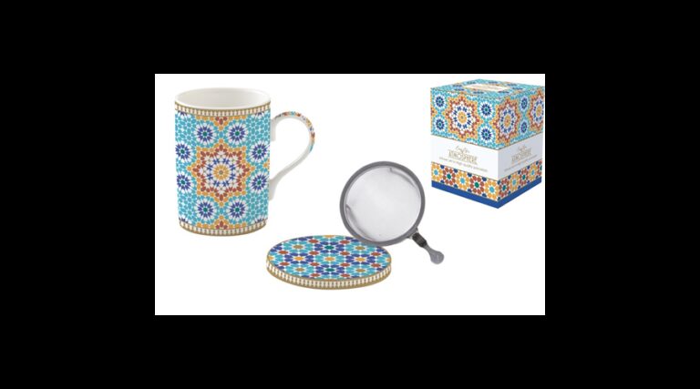 R2S.105MARR Porcelán szűrősbögre tetővel