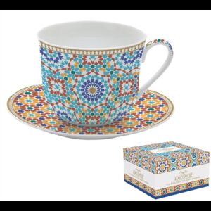 R2S.1454MARR Porcelán reggelizőcsésze+alj