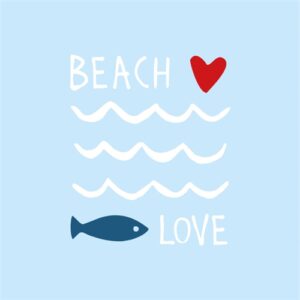 PPD.C133002663 Seaside Beachlove papírszalvéta 33x33cm