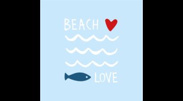 PPD.C133002663 Seaside Beachlove papírszalvéta 33x33cm