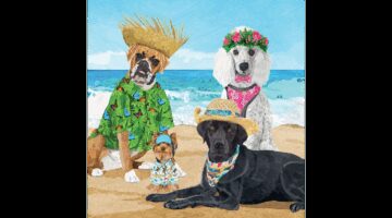 PPD.C133002633 Dogs' Beach Party papírszalvéta 33x33cm