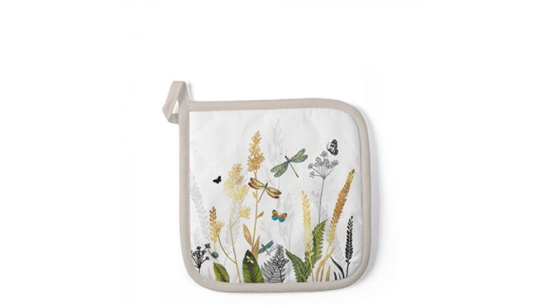 AMB.16517470 Ornamental Flowers White edényalátét 20x20cm