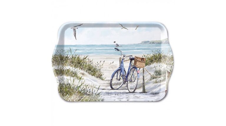 AMB.13717380 Bike at the Beach műanyag kistálca 13x21cm