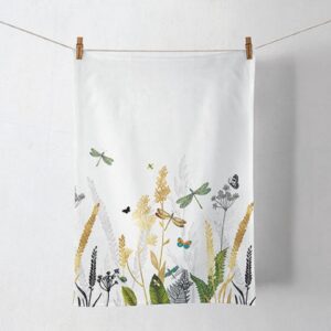 AMB.17817470 Ornamental Flowers White konyharuha 50x70cm