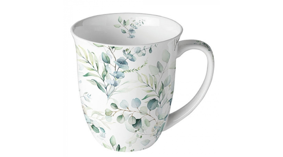 AMB.18417165 Eucalyptus All Over porcelánbögre 0