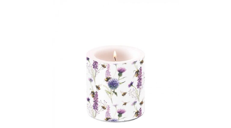 AMB.19217500 Bumblebees in the Meadow átvilágítós gyertya 8x7