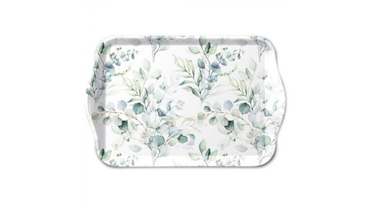AMB.13717165 Eucalyptus All Over műanyag kistálca 13x21cm
