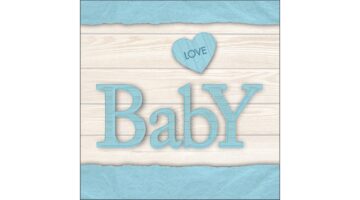 AMB.13317617 Baby Love Boy papírszalvéta 33x33cm