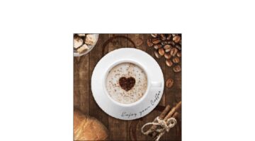 AMB.12517340 Coffee Time papírszalvéta 25x25cm