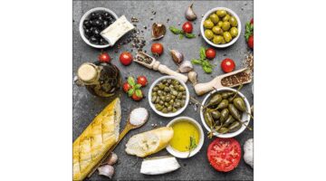AMB.13317630 Mediterranean Food papírszalvéta 33x33cm