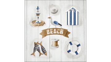 AMB.13317395 Beach Elements papírszalvéta 33x33cm