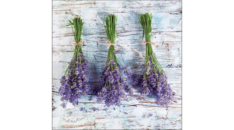 AMB.13317480 Lavender Bouquets papírszalvéta 33x33cm