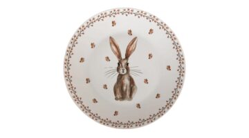 CLEEF.REBFP Porcelán lapostányér 26cm nyuszis