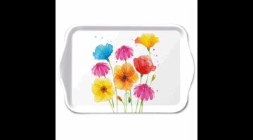 AMB.13717585 Colourful Summer Flowers műanyag kistálca 13x21cm