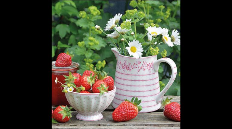 AMB.13317255 Sweet strawberries papírszalvéta 33x33cm