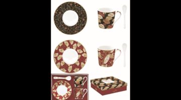 R2S.1474KIMO Porcelán eszpresszócsésze+alj 2 személyes