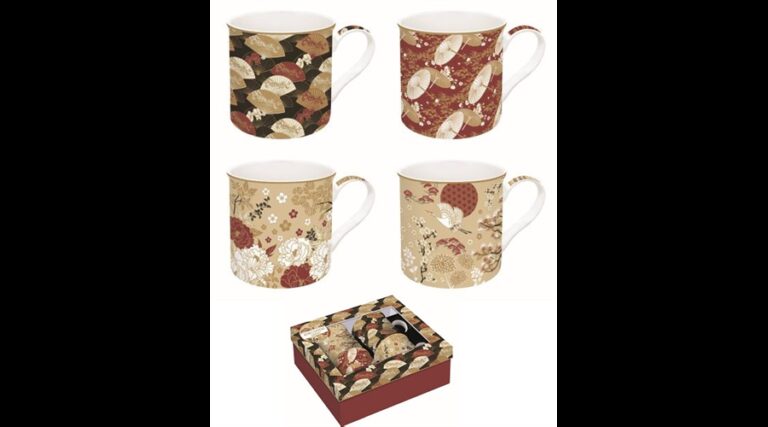 R2S.179KIMO Porcelán bögreszett 4 db-os