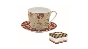 R2S.1454KIMO Porcelán reggelizőcsésze+alj