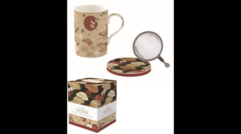 R2S.105KIMO Porcelán szűrősbögre tetővel