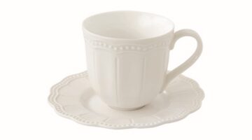 R2S.2885ELIW Porcelán teáscsésze+alj