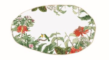 R2S.1591EXCA Porcelán kínálótál tojás forma 36x21