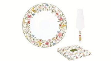 R2S.1112GADR Porcelán tortatál lapáttal 32cm