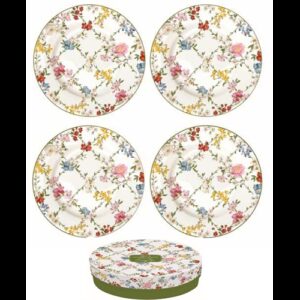 R2S.924GADR Porcelán desszerttányérszett 4db-os