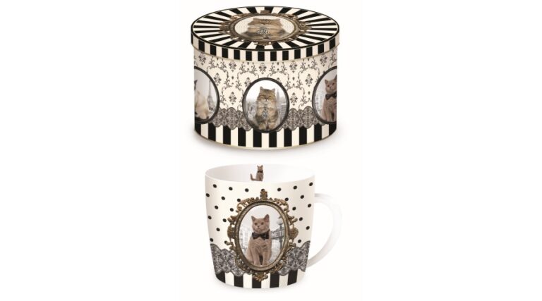 R2S.217CATB Porcelánbögre fémdobozban 250ml